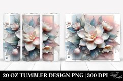 Glossy Gardenia Tumbler | 20 oz Tumbler Product Image 1