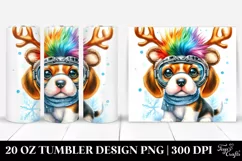 Expressive Beagle with Crazy Haircut 20 Oz Tumbler Product Image 1