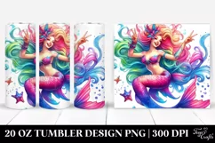 Mermaid Jumping Funny | 20 oz Tumbler Product Image 1
