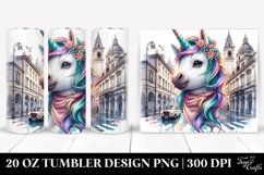 Italian Street Unicorn Baby. 20 Oz Tumbler Design Product Image 1