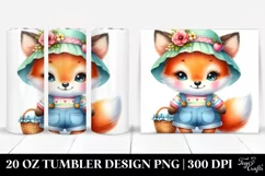 Colorful Cute Summer Baby Fox | 20 Oz Tumbler Product Image 1