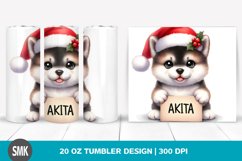 Cheerful Baby Akita Tumbler Product Image 1