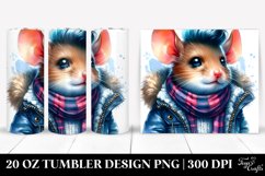 Cute Baby Mouse Drawing Tumbler | 20 oz Tumbler Product Image 1