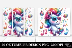 Cute Funny Unicorn Dancing 20 Oz Tumbler Product Image 1