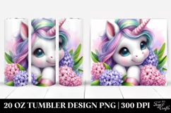 Baby Unicorn Hyacinth Frame|20 oz Tumbler Product Image 1