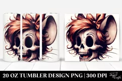 Whimsical Retro Skull Bow | 20 oz Tumbler Product Image 1