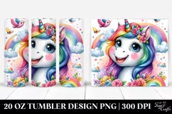 Cute Unicorn Smiling Funny | 20 oz Tumbler Product Image 1