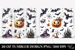 Halloween Bat Watercolor Clipart 20 Oz Tumbler Product Image 1
