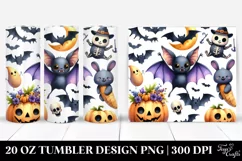 Simple Funny Halloween Clipart 20 Oz Tumbler Product Image 1