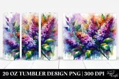 Colorful Stained Lilac | 20 oz Tumbler Product Image 1