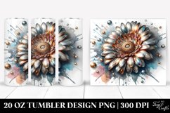 Gerbera Watercolor Splash | Tumbler Product Image 1