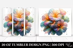 Nasturtium Watercolor Splash 20 Oz Tumbler Product Image 1