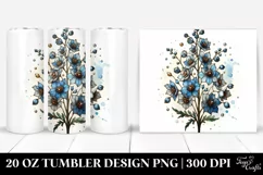 Stained Delphinium | 20 Oz Tumbler Product Image 1