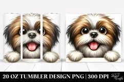 Crazy Looking Shih Tzu Smiling | 20 Oz Tumbler Product Image 1