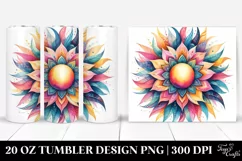 Vibrant Sun Watercolor | 20 Oz Tumbler Product Image 1