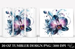 Orchid Watercolor Splash | Tumbler Product Image 1