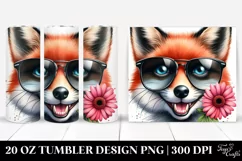 Expressive Fox Sunglasses Flower in the Mouth | 20 oz Product Image 1