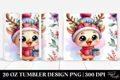 Enthusiastic Swan with Winter Attire, High-Res 20 Oz Tumbler Product Image 1