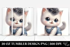 Happy Baby Cat 20 Oz Tumbler Product Image 1