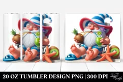 Digital Painting Pastel Gnome | 20 Oz Tumbler Product Image 1