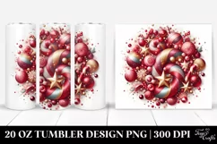 Colorful Glittery Redish Background | 20 Oz Tumbler Product Image 1