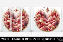 Colorful Redish Gliterry Background | 20 Oz Tumbler Product Image 1