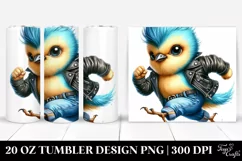 Cute Baby Bird Running | 20 oz Tumbler Product Image 1