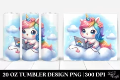 Cute Baby Unicorn Programmer | 20 Oz Tumbler Product Image 1