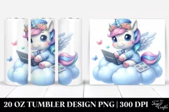 Cute Baby Unicorn Programmer | 20 Oz Tumbler Product Image 1