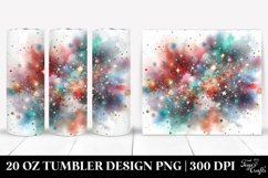 Colorful Watercolor Particle | 20 oz Tumbler Product Image 1