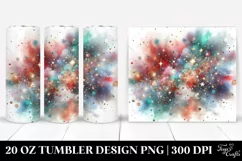 Colorful Watercolor Particle | 20 oz Tumbler Product Image 1