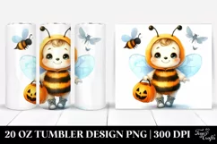 Halloween Clipart Bee 20 Oz Tumbler Product Image 1