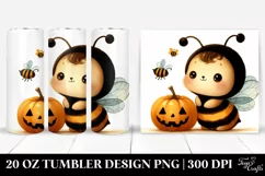 Halloween Clipart Bee 20 Oz Tumbler Product Image 1