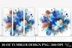 Colorful Blueish Watercolor | 20 oz Tumbler Product Image 1
