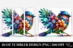 Bird Plant 3D. 20 Oz Tumbler Design Product Image 1
