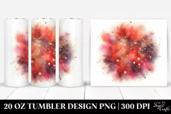 Colorful Glittery Redish Watercolor Particles | 20 Oz Product Image 1