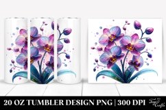 Orchid Watercolor Splash | Tumbler Product Image 1