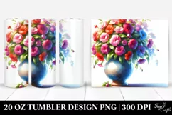 Vibrant Vase,Impatiens|20 oz Tumbler Product Image 1