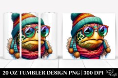 Vibrant Turtle Portrait | 20 oz Tumbler Product Image 1
