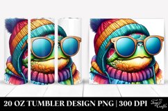 Vibrant Turtle Portrait | 20 oz Tumbler Product Image 1