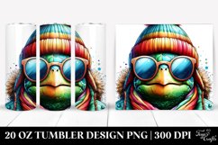 Vibrant Turtle Portrait | 20 oz Tumbler Product Image 1