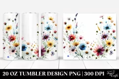 Colorful Wild Flowers | 20 Oz Tumbler Product Image 1