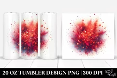 Colorful Glittery Redish Watercolor Particles | 20 Oz Product Image 1