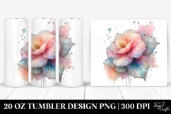 Shiny Begonia Clipart, High-Res 20 Oz Tumbler Product Image 1