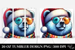 Colorful Bear Portrait | 20 oz Tumbler Product Image 1