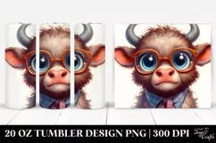 Cow Portrait Big Eyes | 20 oz Tumbler Product Image 1
