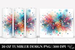 Colorful Watercolor Particle | 20 oz Tumbler Product Image 1