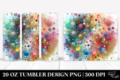 Colorful Watercolor Particle | 20 oz Tumbler Product Image 1