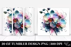 Vibrant Colorful Orchid | 20 Oz Tumbler Product Image 1