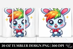 Colorful Crazy Baby Bunny | 20 Oz Tumbler Product Image 1